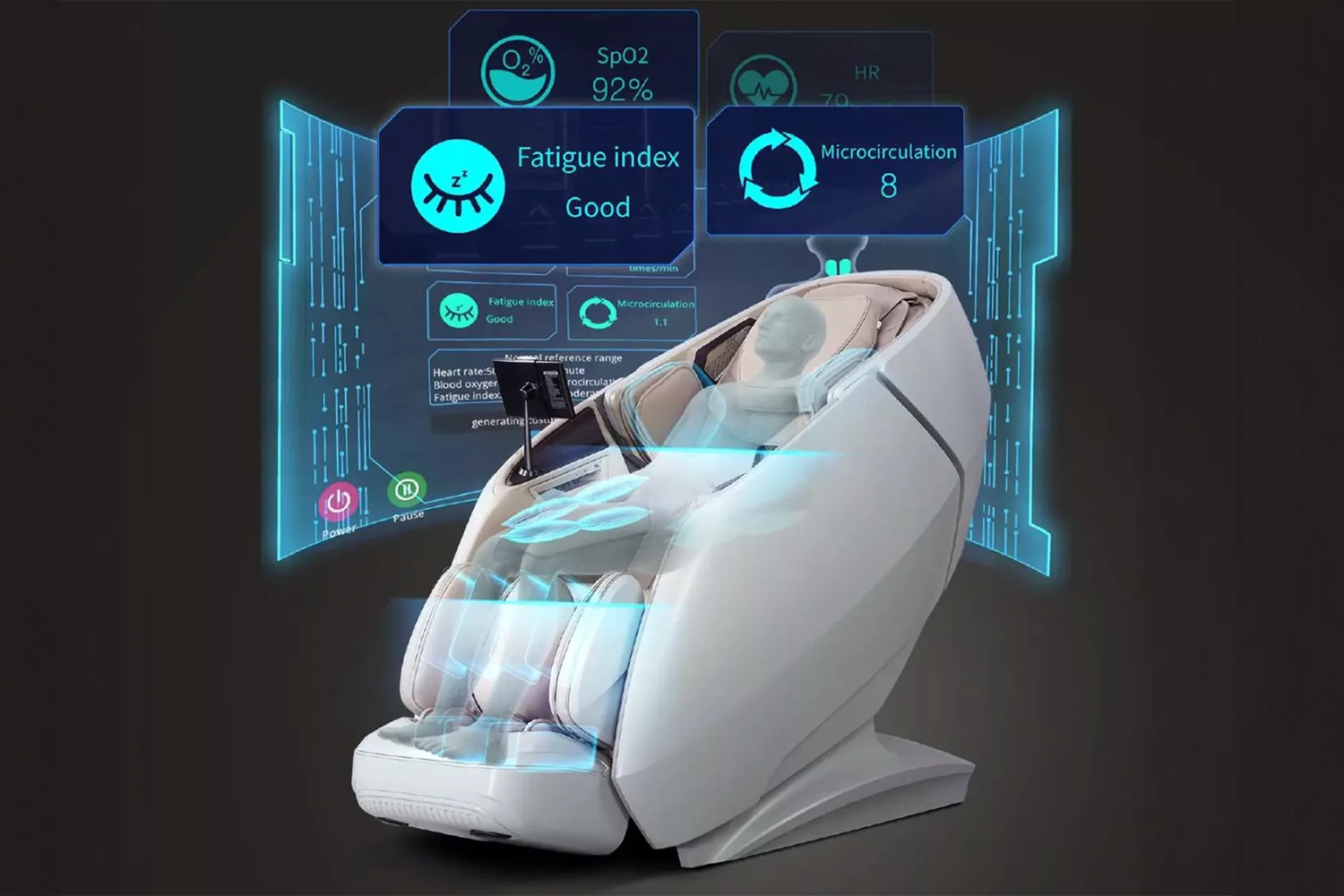 B Well Supreme massage chair with advanced full body relaxation and therapeutic massage technology