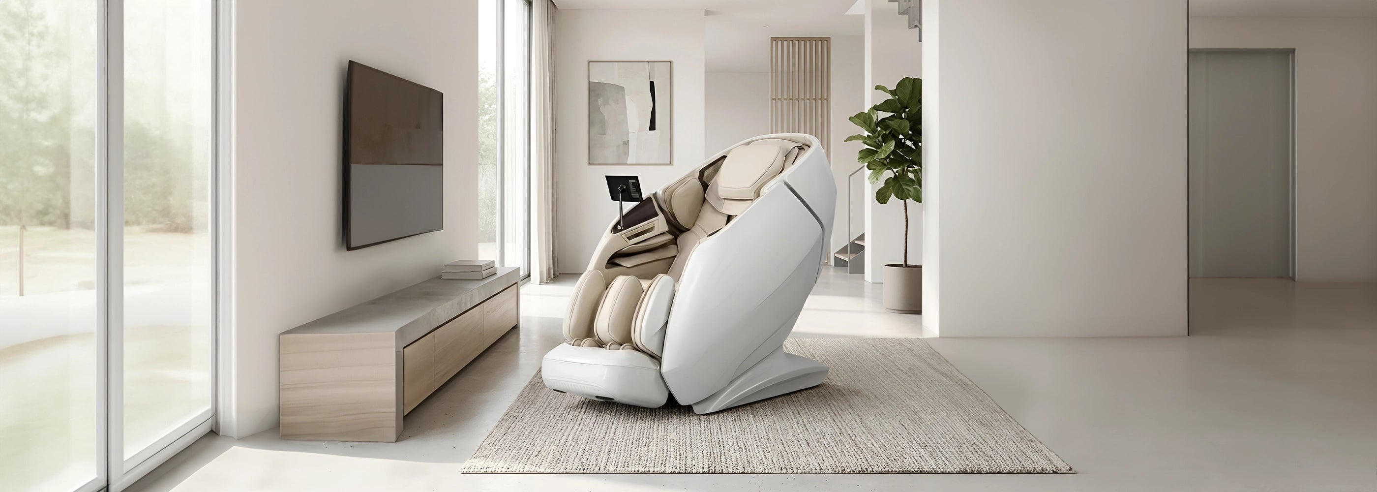 Elegant B Well Supreme massage chair with intelligent massage functions and modern design