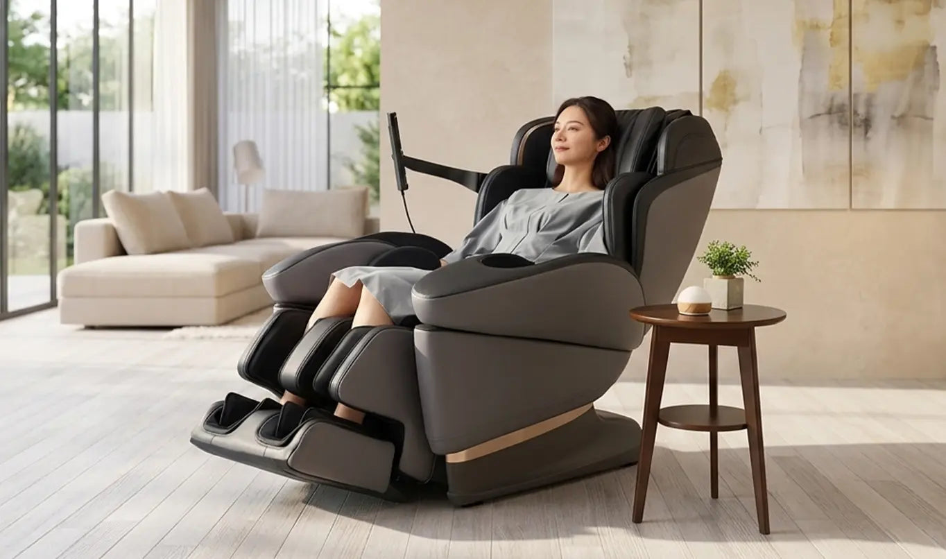 Fujiiryoki JP-3000 advanced massage chair with automated wellness functions